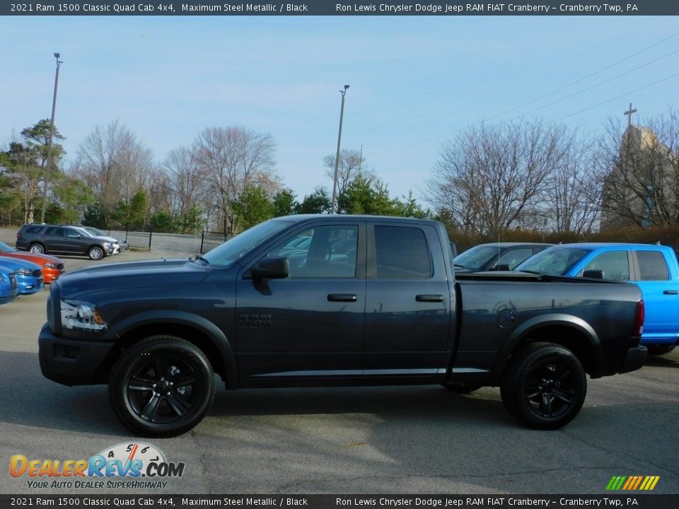 2021 Ram 1500 Classic Quad Cab 4x4 Maximum Steel Metallic / Black Photo #9