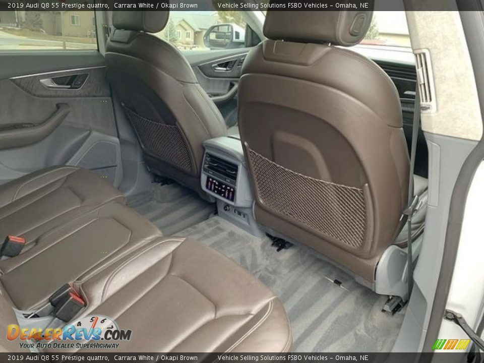 Rear Seat of 2019 Audi Q8 55 Prestige quattro Photo #17