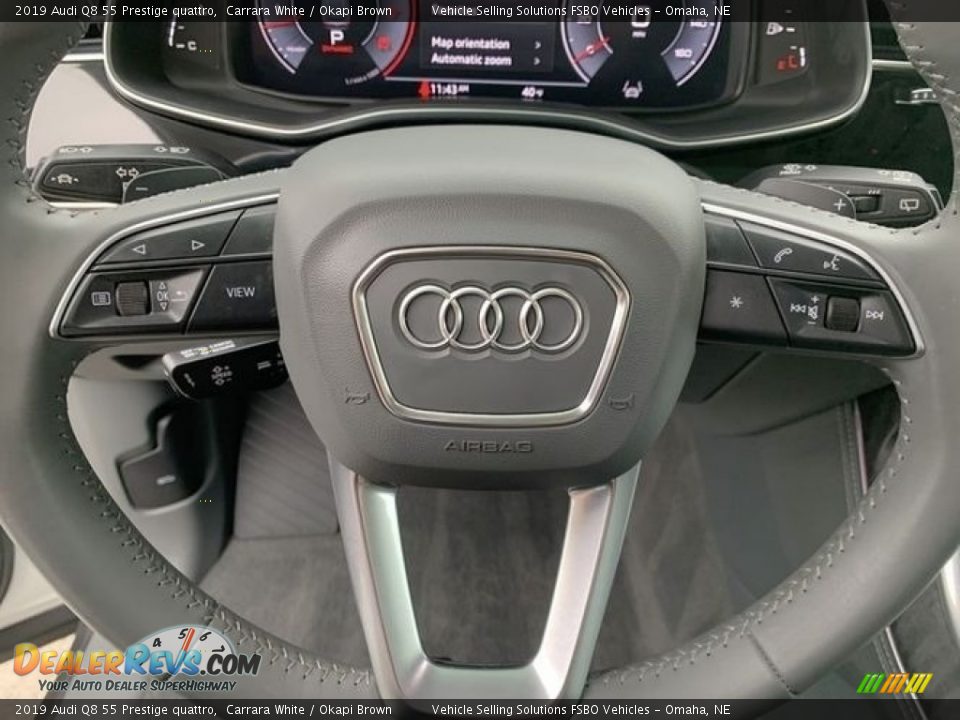 2019 Audi Q8 55 Prestige quattro Steering Wheel Photo #19