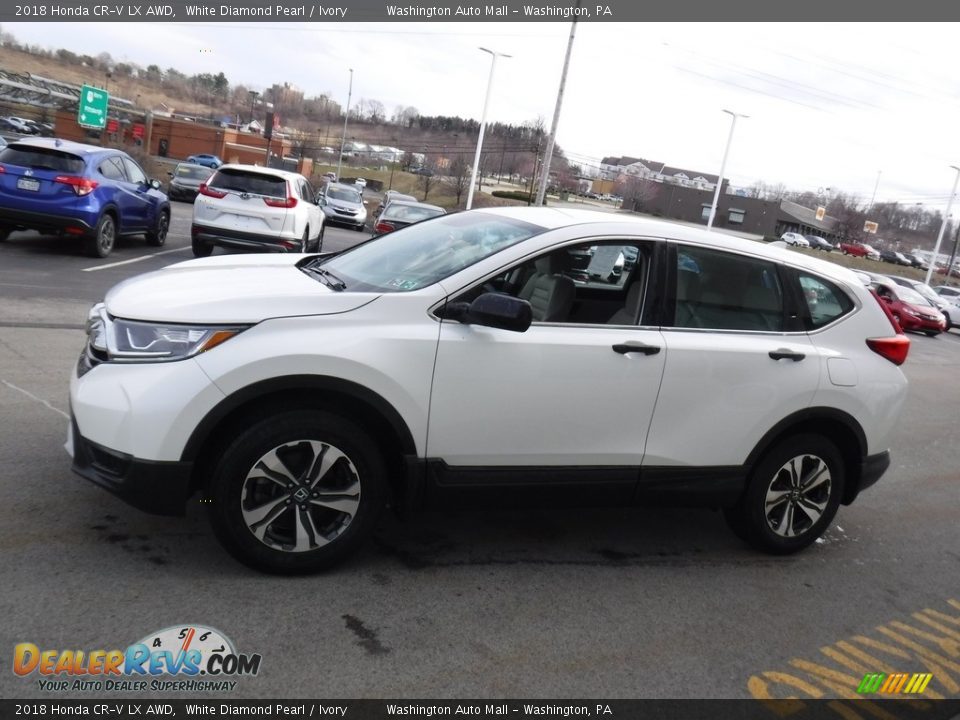 2018 Honda CR-V LX AWD White Diamond Pearl / Ivory Photo #6