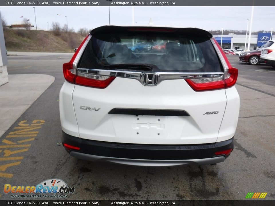 2018 Honda CR-V LX AWD White Diamond Pearl / Ivory Photo #8