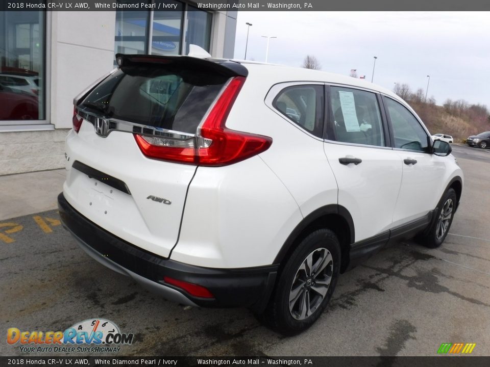 2018 Honda CR-V LX AWD White Diamond Pearl / Ivory Photo #9