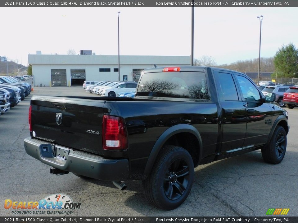 2021 Ram 1500 Classic Quad Cab 4x4 Diamond Black Crystal Pearl / Black Photo #5