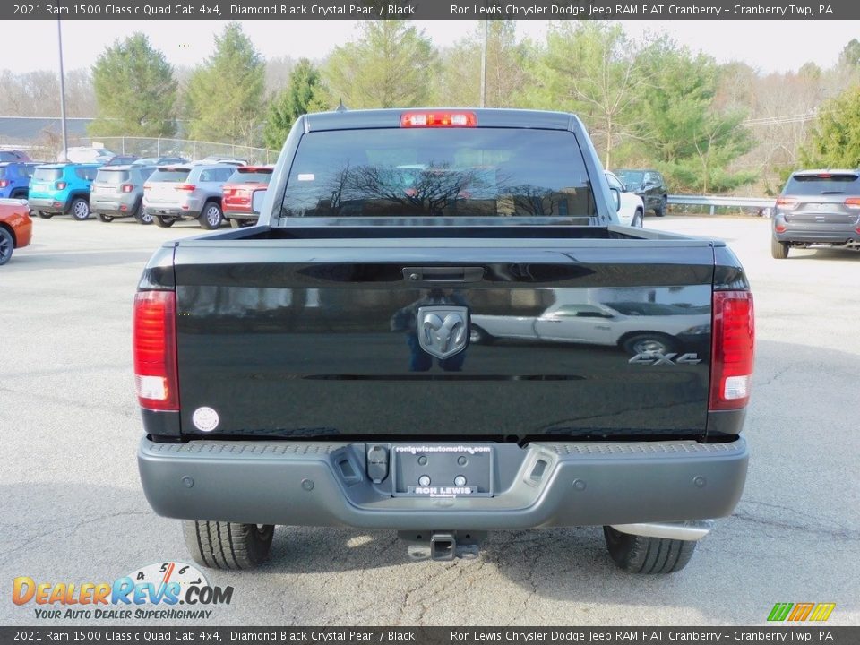 2021 Ram 1500 Classic Quad Cab 4x4 Diamond Black Crystal Pearl / Black Photo #6