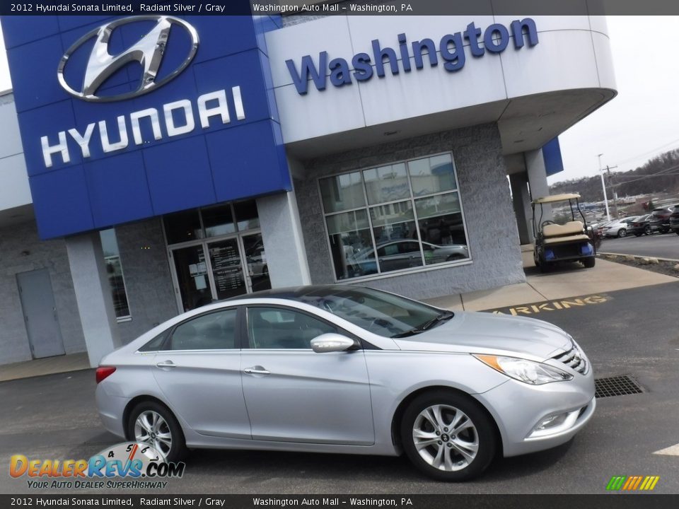 2012 Hyundai Sonata Limited Radiant Silver / Gray Photo #2