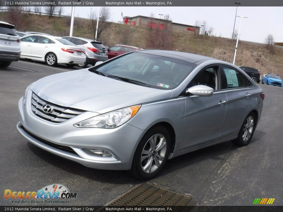 2012 Hyundai Sonata Limited Radiant Silver / Gray Photo #5