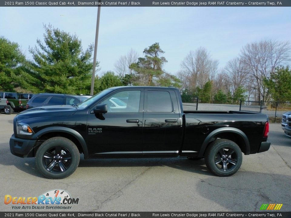 Diamond Black Crystal Pearl 2021 Ram 1500 Classic Quad Cab 4x4 Photo #9