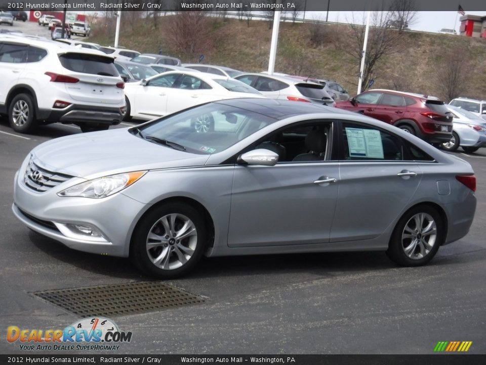 2012 Hyundai Sonata Limited Radiant Silver / Gray Photo #6