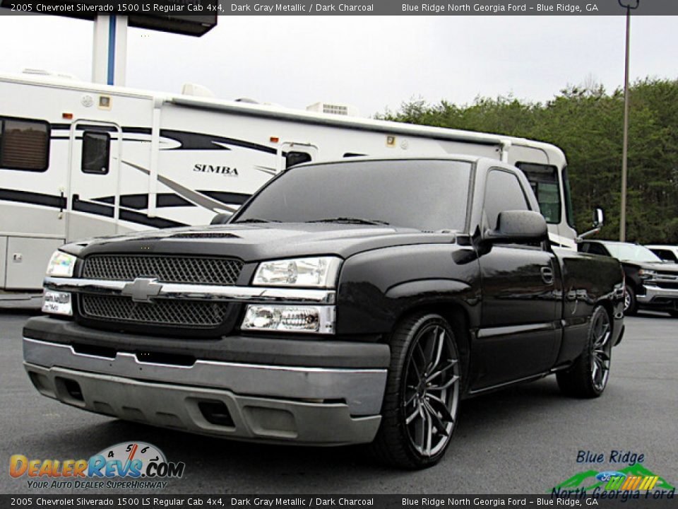 2005 Chevrolet Silverado 1500 LS Regular Cab 4x4 Dark Gray Metallic / Dark Charcoal Photo #2