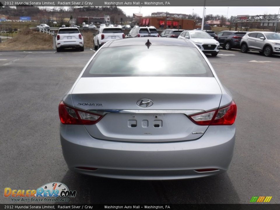 2012 Hyundai Sonata Limited Radiant Silver / Gray Photo #7