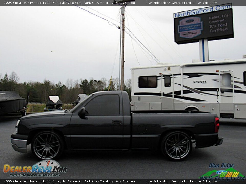 2005 Chevrolet Silverado 1500 LS Regular Cab 4x4 Dark Gray Metallic / Dark Charcoal Photo #3