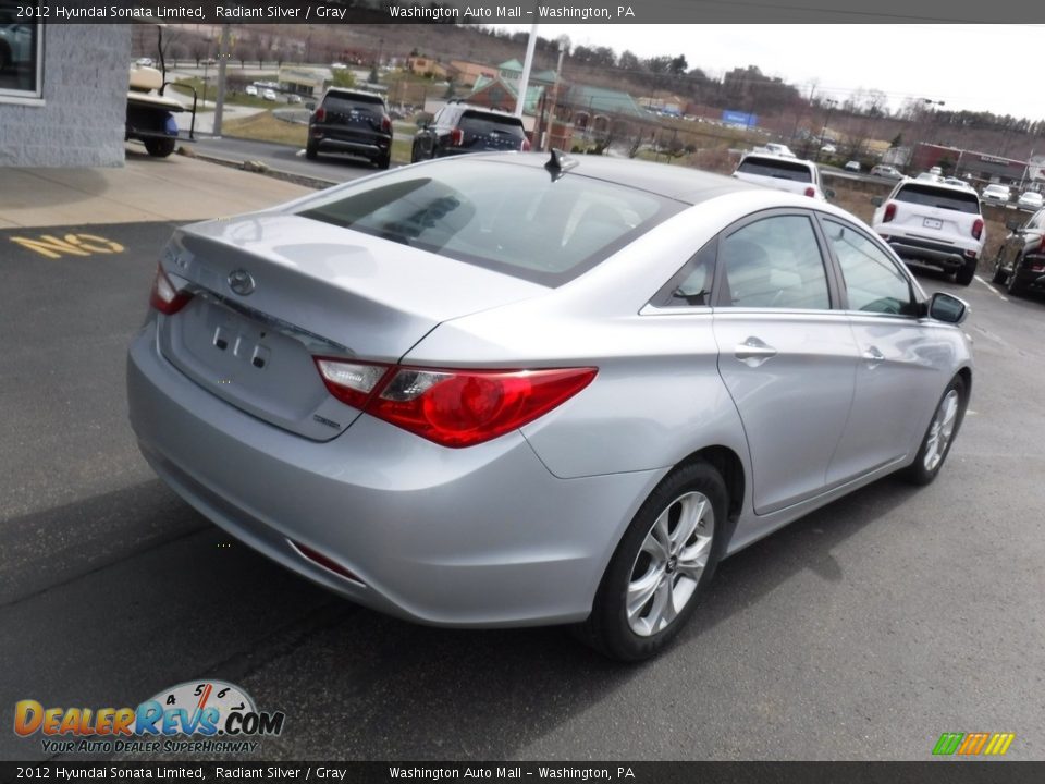 2012 Hyundai Sonata Limited Radiant Silver / Gray Photo #8