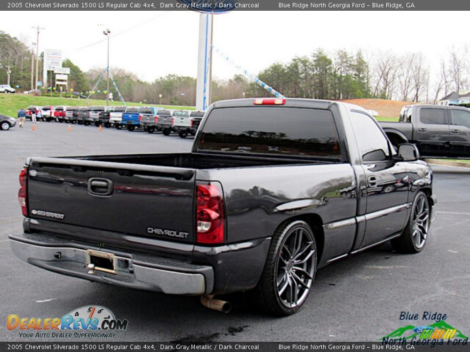 2005 Chevrolet Silverado 1500 LS Regular Cab 4x4 Dark Gray Metallic / Dark Charcoal Photo #6