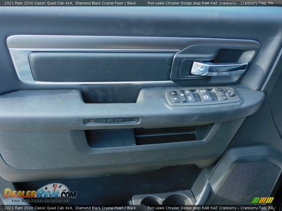 2021 Ram 1500 Classic Quad Cab 4x4 Diamond Black Crystal Pearl / Black Photo #14