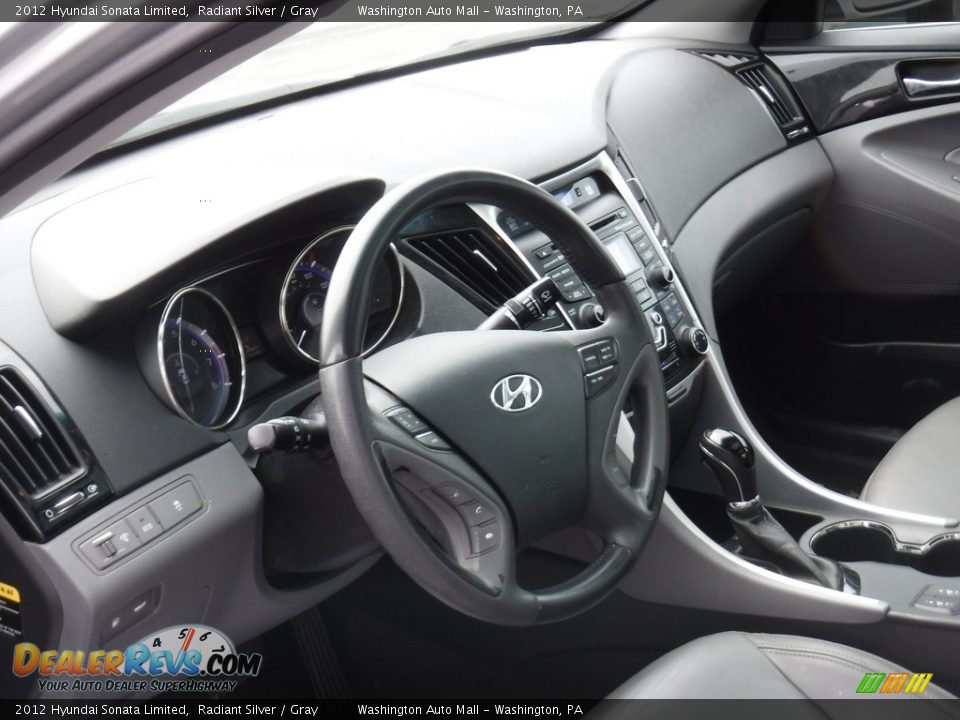 2012 Hyundai Sonata Limited Radiant Silver / Gray Photo #11