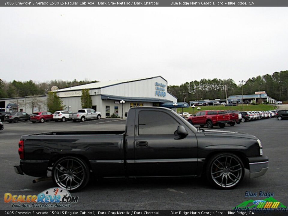 2005 Chevrolet Silverado 1500 LS Regular Cab 4x4 Dark Gray Metallic / Dark Charcoal Photo #7