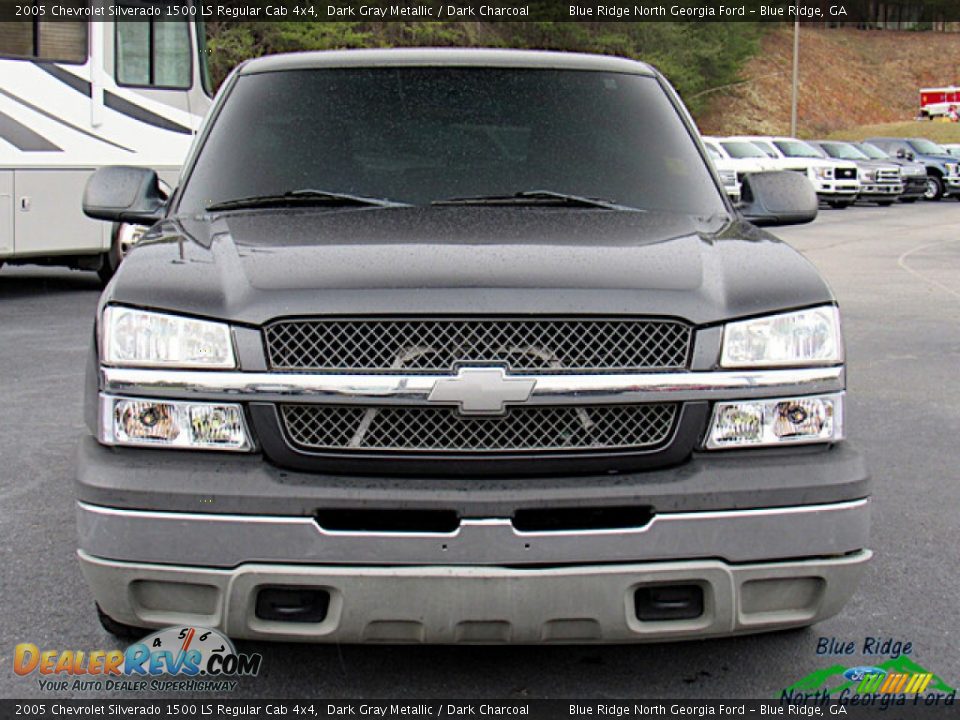 2005 Chevrolet Silverado 1500 LS Regular Cab 4x4 Dark Gray Metallic / Dark Charcoal Photo #9