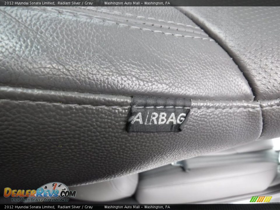 2012 Hyundai Sonata Limited Radiant Silver / Gray Photo #14