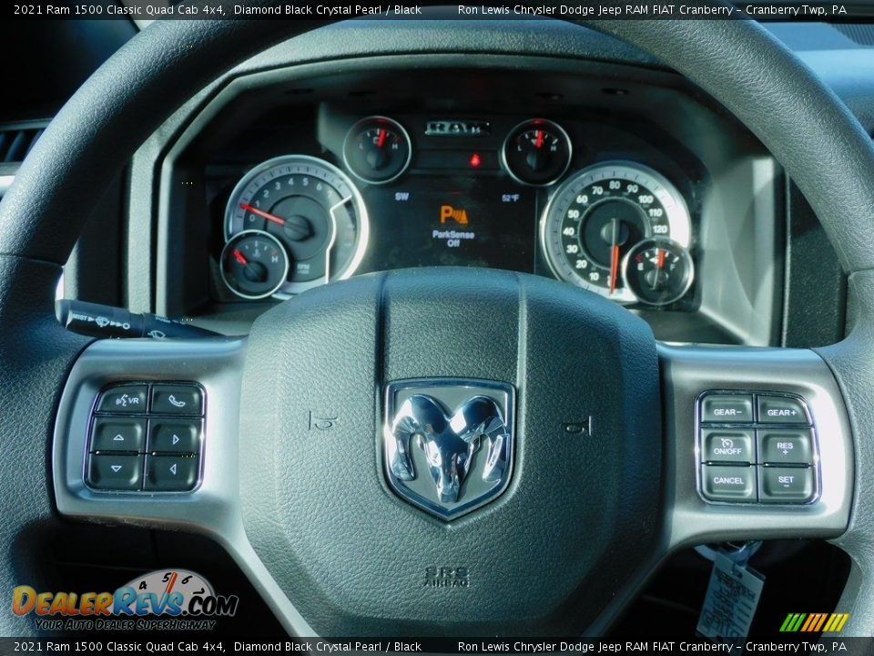 2021 Ram 1500 Classic Quad Cab 4x4 Diamond Black Crystal Pearl / Black Photo #19