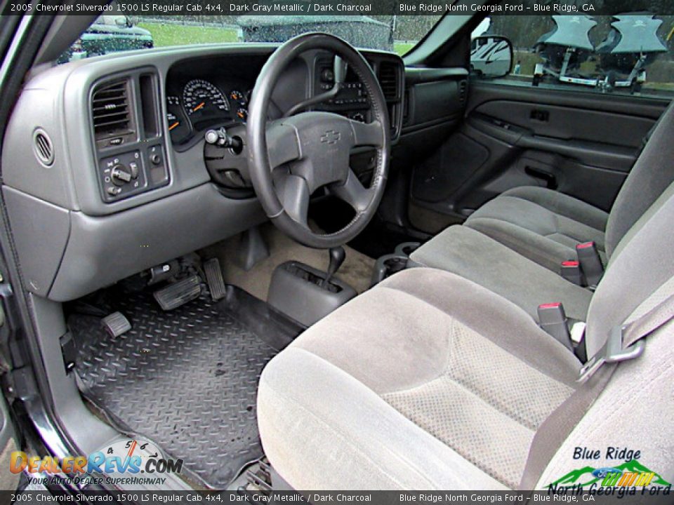 2005 Chevrolet Silverado 1500 LS Regular Cab 4x4 Dark Gray Metallic / Dark Charcoal Photo #12