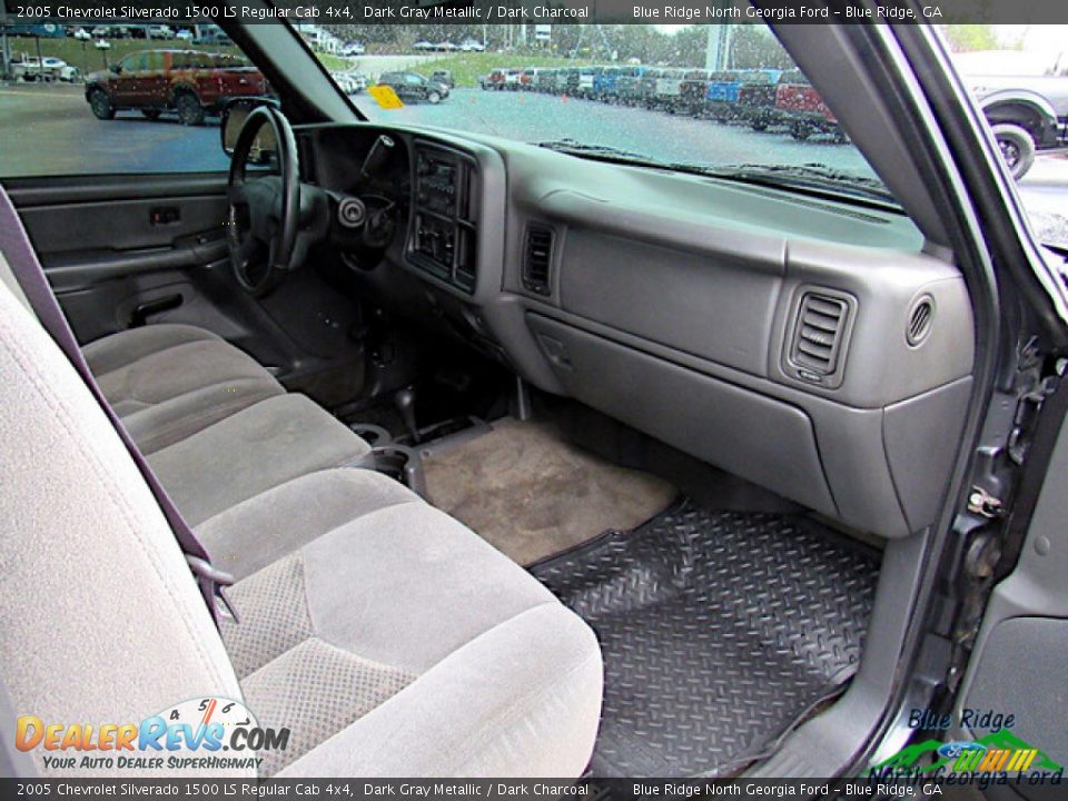 2005 Chevrolet Silverado 1500 LS Regular Cab 4x4 Dark Gray Metallic / Dark Charcoal Photo #14