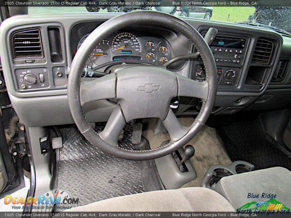 2005 Chevrolet Silverado 1500 LS Regular Cab 4x4 Dark Gray Metallic / Dark Charcoal Photo #15