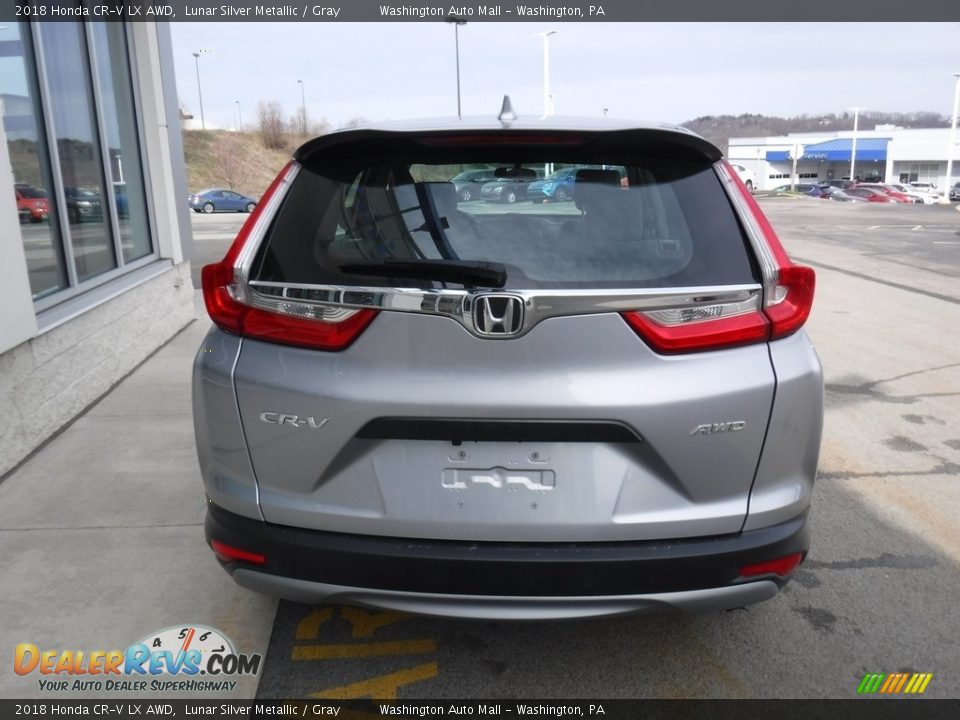 2018 Honda CR-V LX AWD Lunar Silver Metallic / Gray Photo #8