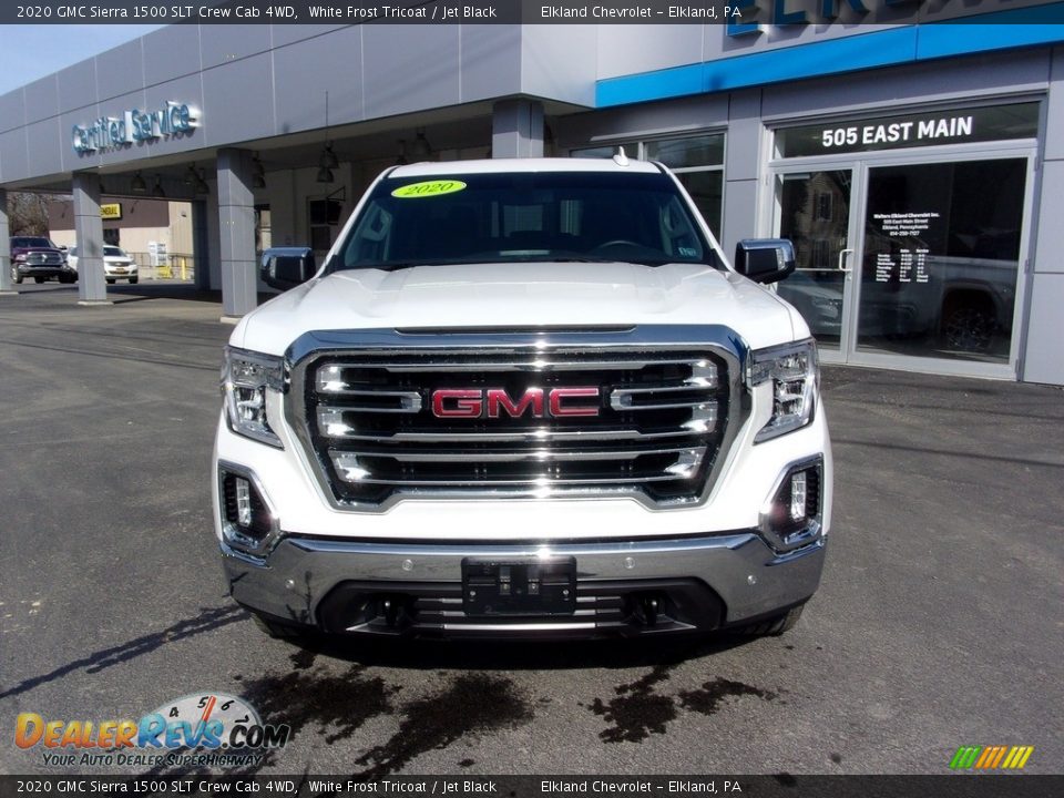 2020 GMC Sierra 1500 SLT Crew Cab 4WD White Frost Tricoat / Jet Black Photo #7