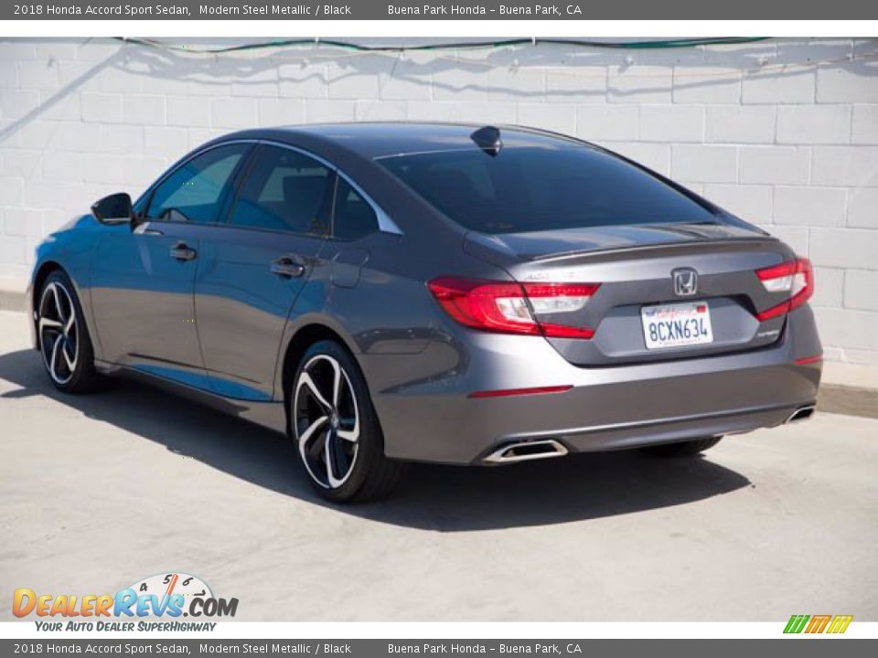2018 Honda Accord Sport Sedan Modern Steel Metallic / Black Photo #2