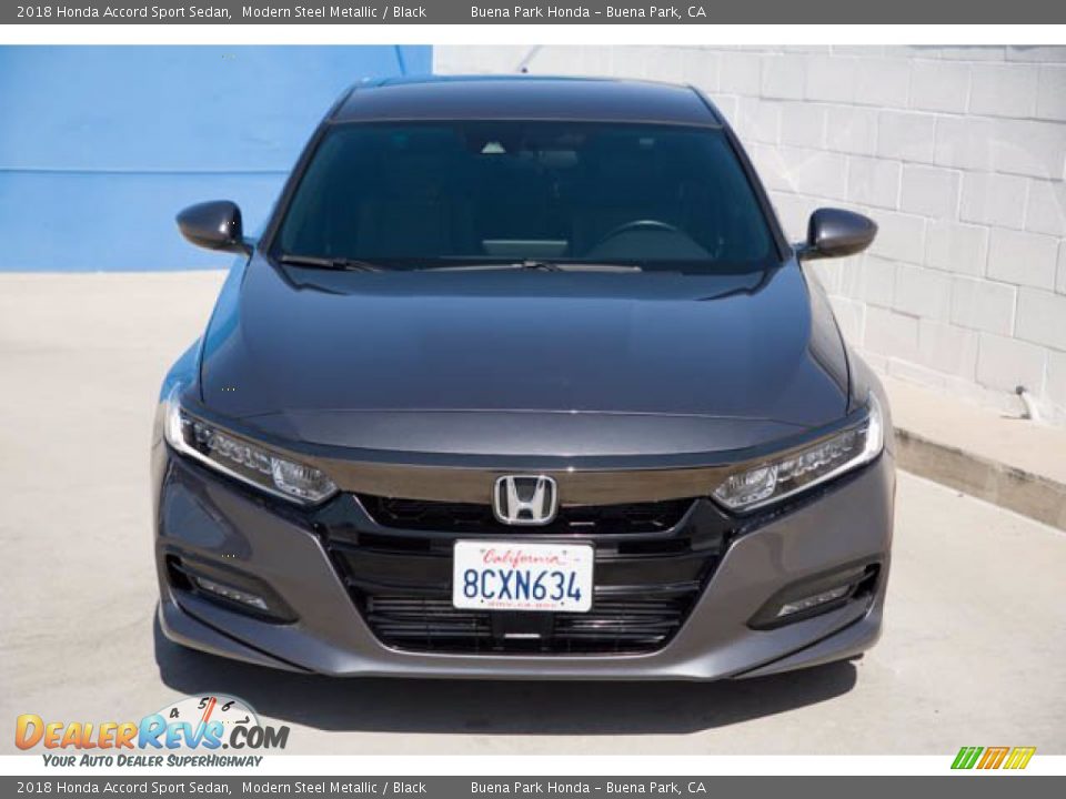 2018 Honda Accord Sport Sedan Modern Steel Metallic / Black Photo #7