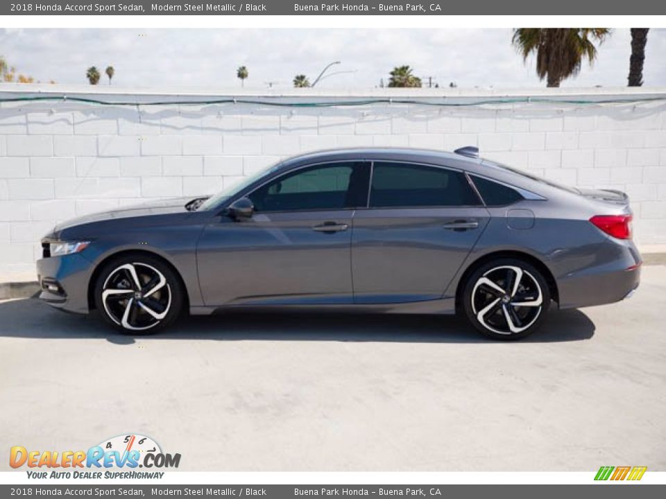 2018 Honda Accord Sport Sedan Modern Steel Metallic / Black Photo #8