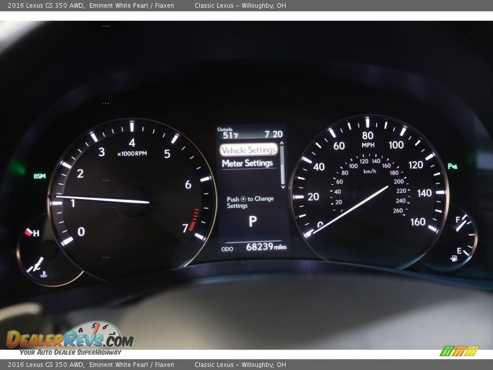 2016 Lexus GS 350 AWD Gauges Photo #8