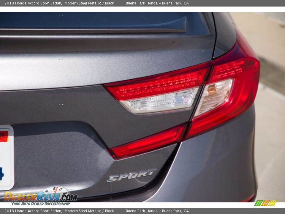 2018 Honda Accord Sport Sedan Modern Steel Metallic / Black Photo #11