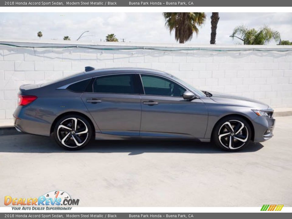 2018 Honda Accord Sport Sedan Modern Steel Metallic / Black Photo #12