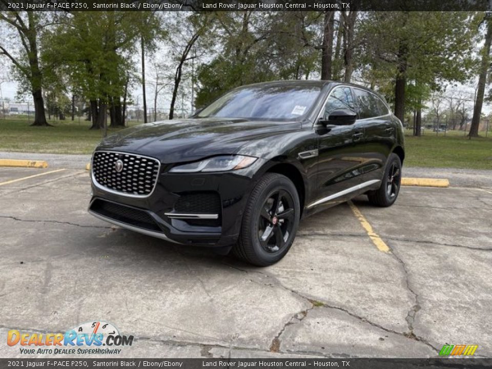 2021 Jaguar F-PACE P250 Santorini Black / Ebony/Ebony Photo #1