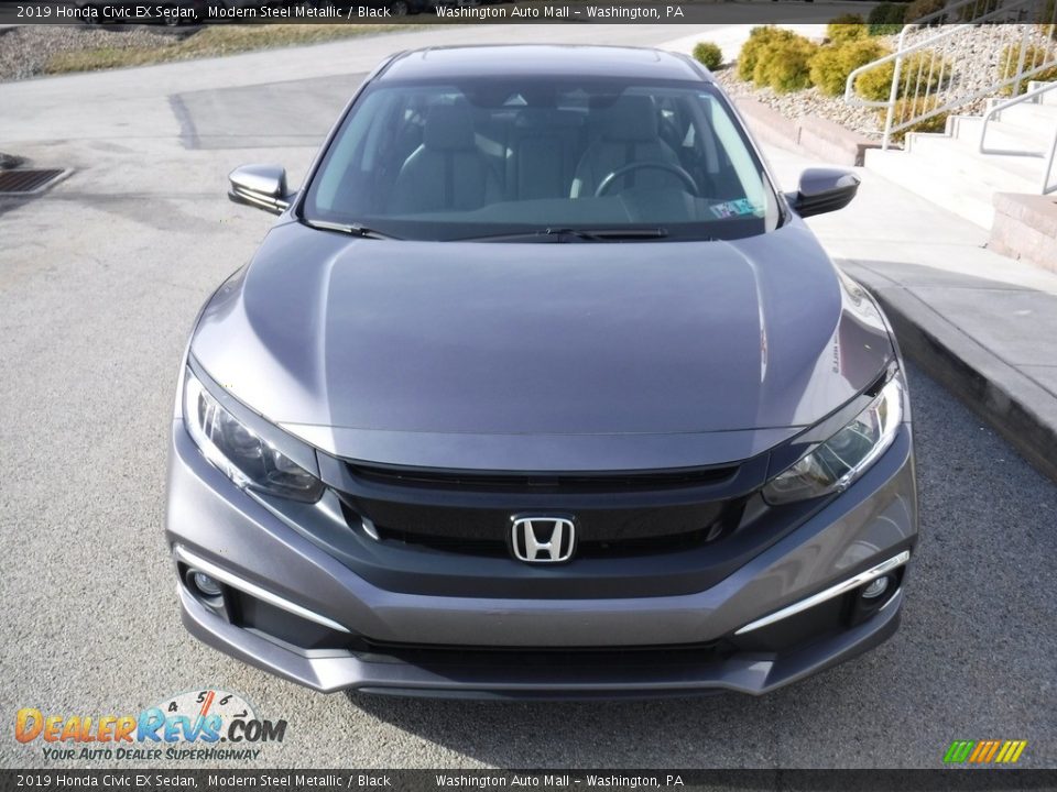 2019 Honda Civic EX Sedan Modern Steel Metallic / Black Photo #9