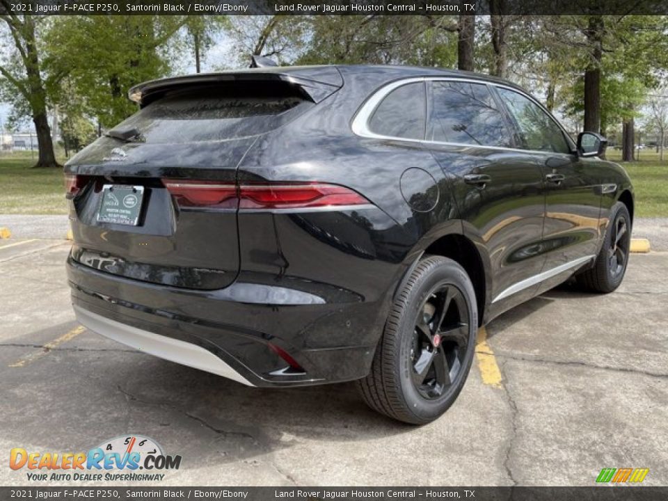 2021 Jaguar F-PACE P250 Santorini Black / Ebony/Ebony Photo #3