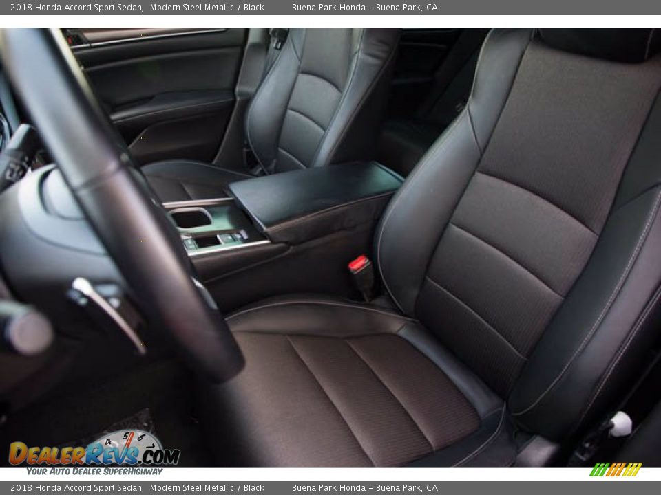 2018 Honda Accord Sport Sedan Modern Steel Metallic / Black Photo #18