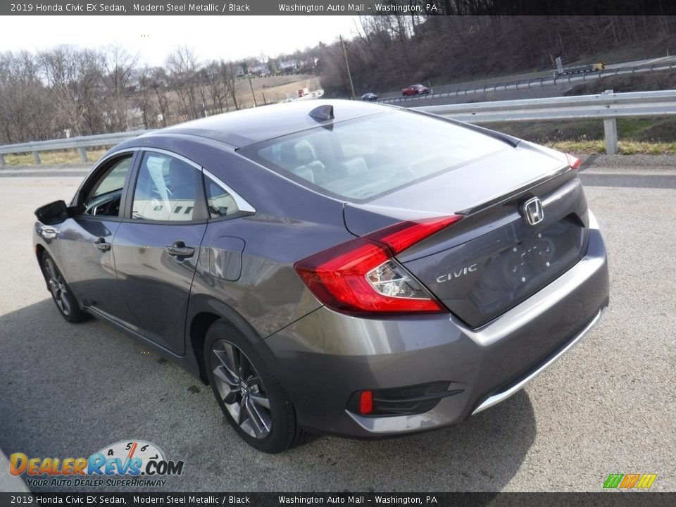 2019 Honda Civic EX Sedan Modern Steel Metallic / Black Photo #13