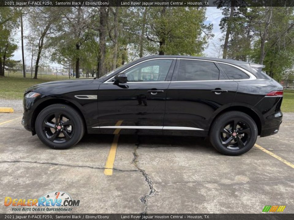 Santorini Black 2021 Jaguar F-PACE P250 Photo #7