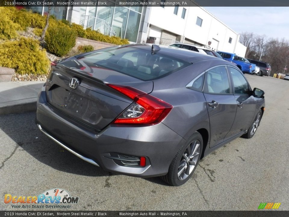 2019 Honda Civic EX Sedan Modern Steel Metallic / Black Photo #15