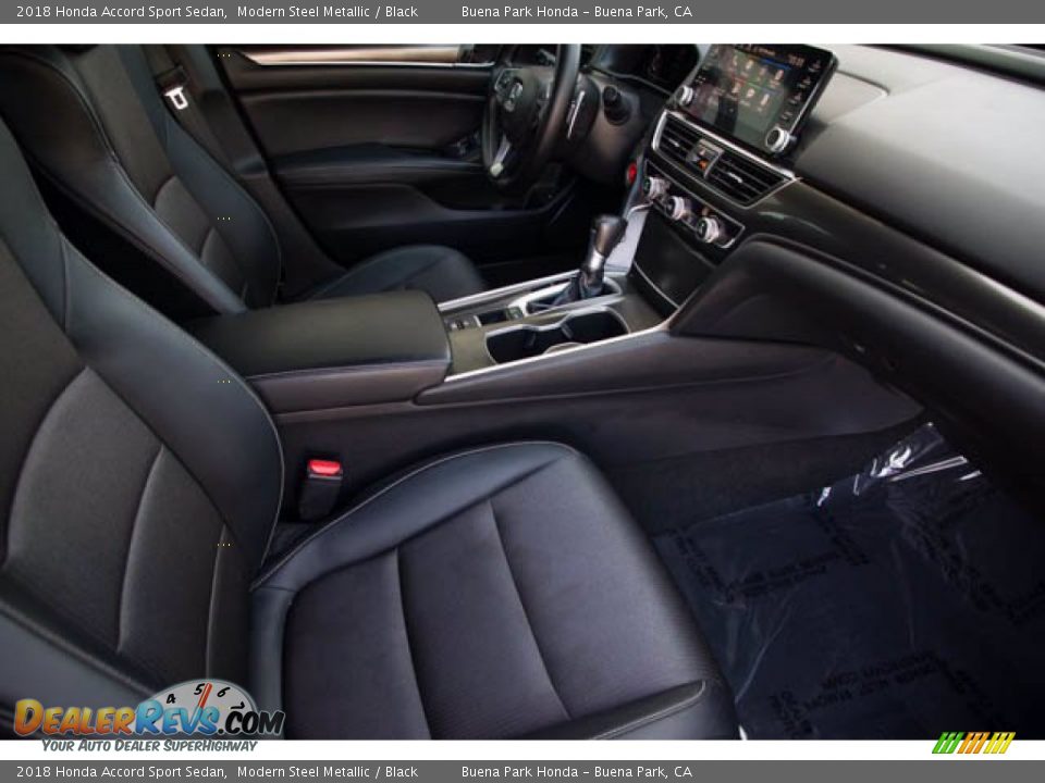 2018 Honda Accord Sport Sedan Modern Steel Metallic / Black Photo #23