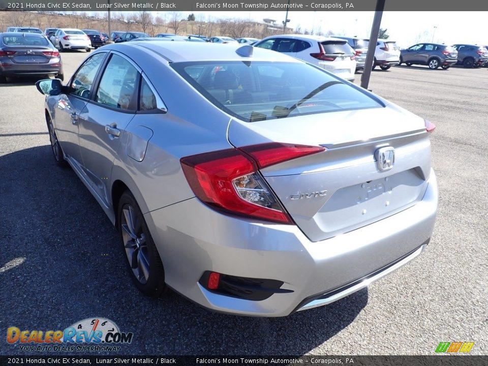 2021 Honda Civic EX Sedan Lunar Silver Metallic / Black Photo #2