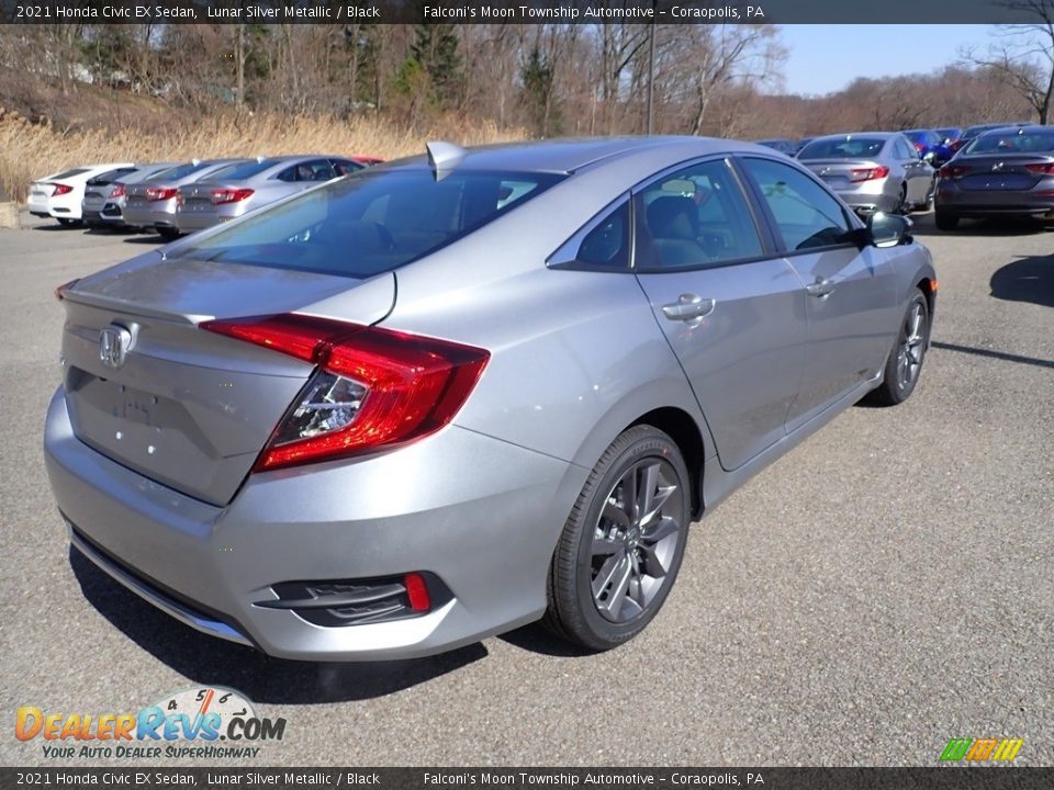 2021 Honda Civic EX Sedan Lunar Silver Metallic / Black Photo #4