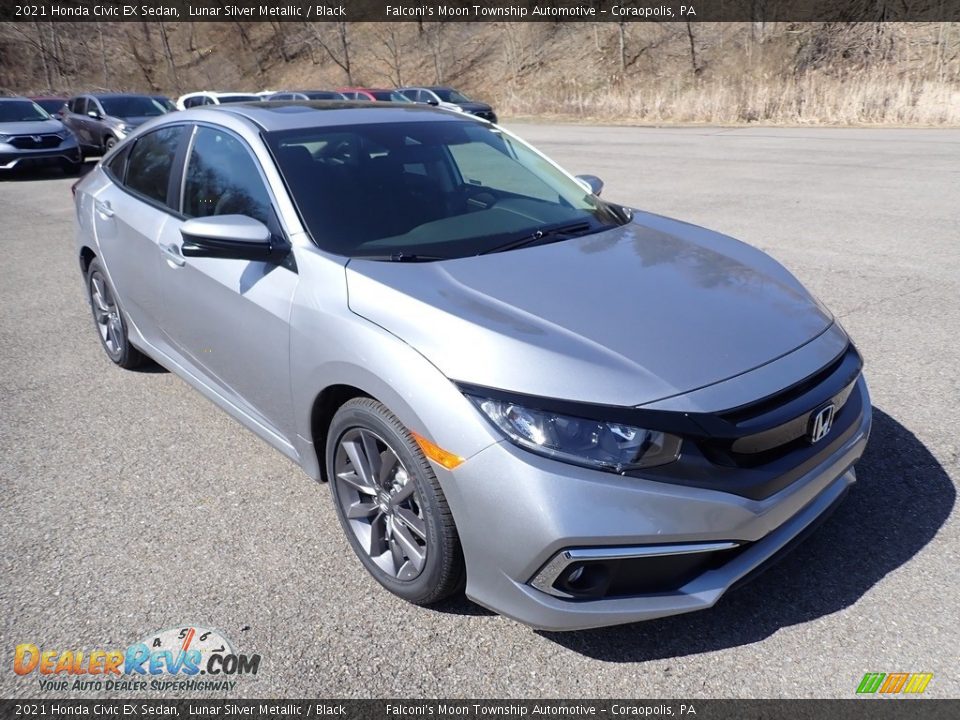 2021 Honda Civic EX Sedan Lunar Silver Metallic / Black Photo #5