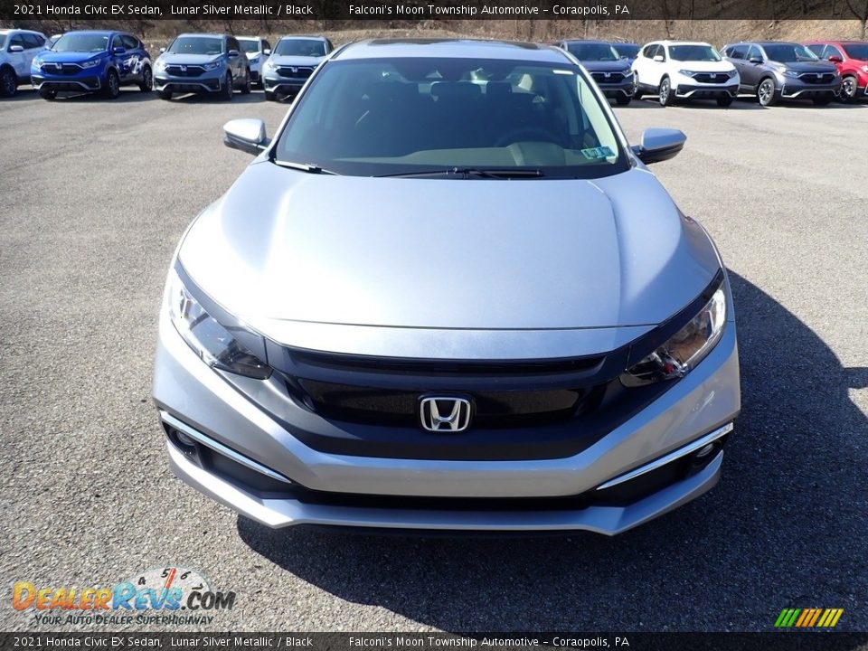 2021 Honda Civic EX Sedan Lunar Silver Metallic / Black Photo #6