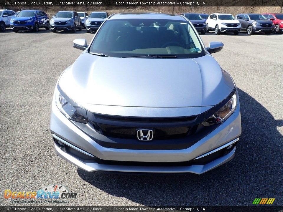 2021 Honda Civic EX Sedan Lunar Silver Metallic / Black Photo #6