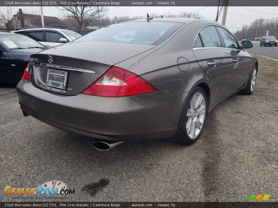 2008 Mercedes-Benz CLS 550 Flint Grey Metallic / Cashmere Beige Photo #3