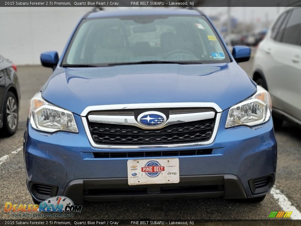 2015 Subaru Forester 2.5i Premium Quartz Blue Pearl / Gray Photo #2