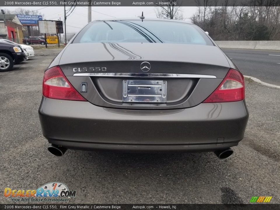 2008 Mercedes-Benz CLS 550 Flint Grey Metallic / Cashmere Beige Photo #4